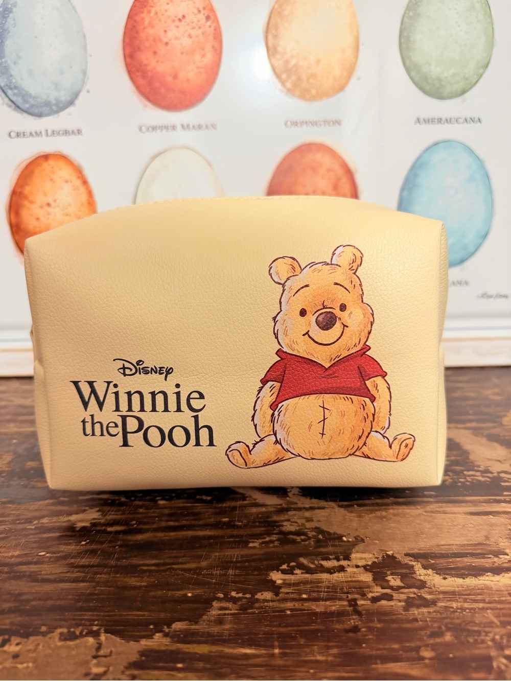 Disney Winnie the Pooh Cream and Red Kids Cosmetic Pouch